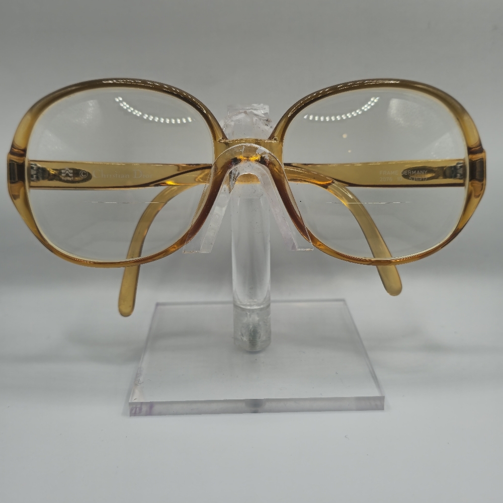 Vintage Christian Dior Golden Yellow Eyeglass Frames